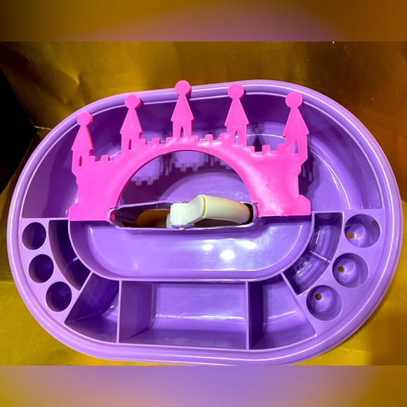 LITTLE PRINCESS VTG 90’s ACCESSORY ORGANIZER HAIR & JEWELRY CASE BY COSMEPAK - Picture 4 of 11